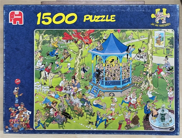 1500 Pieces Jigsaw Puzzle, JUMBO, "Jan van Haasteren - Der Musikpavillion"