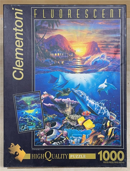 1000 Pieces Jigsaw Puzzle, CLEMENTONI, "Flipper"