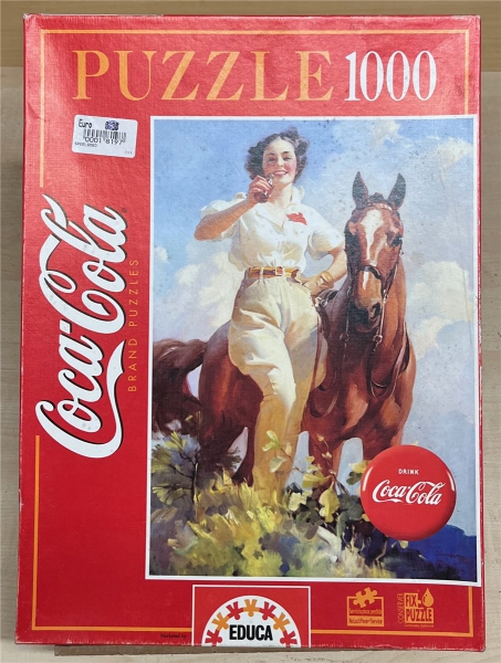 1000 Pieces Jigsaw Puzzle, EDUCA - Puzzle, "Coca Cola"