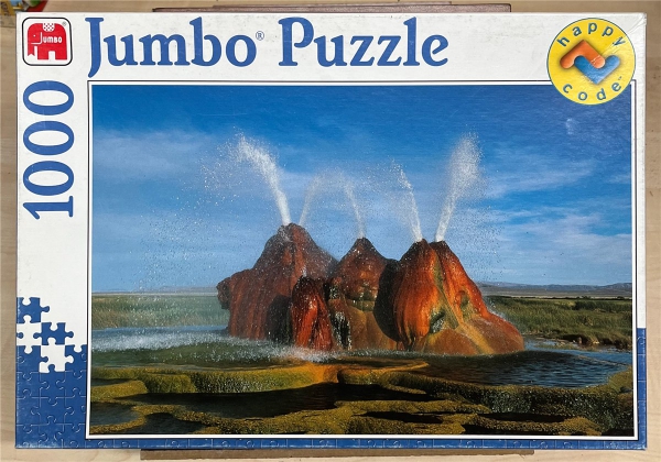 1000 Pieces Jigsaw Puzzle, JUMBO, "Geyser, Dessert Rock"