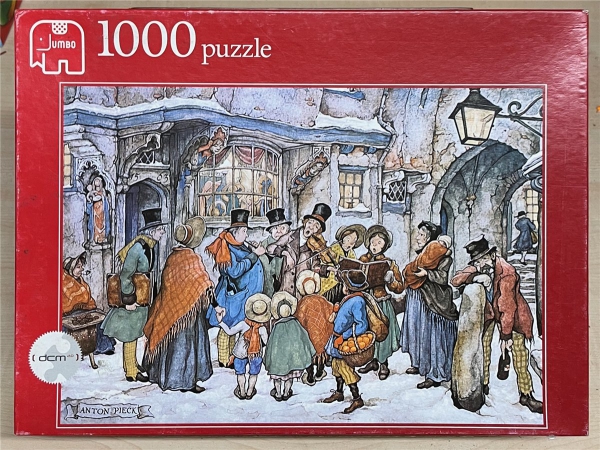 1000 Pieces Jigsaw Puzzle, JUMBO, "Anton Pieck - Die Weihnachtssinger"