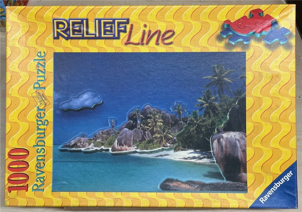 1000 Pieces Jigsaw Puzzle, RAVENSBURGER, "Seychellen - Insel La Digue"