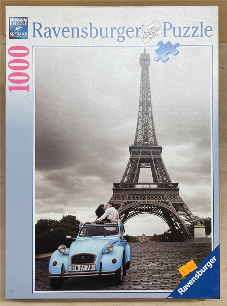1000 Pieces Jigsaw Puzzle, RAVENSBURGER, "Romantisches Paris"