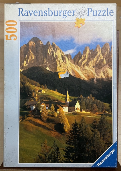 500 Pieces Jigsaw Puzzle, RAVENSBURGER, "St. Magdalena mit Geislerspitzen"