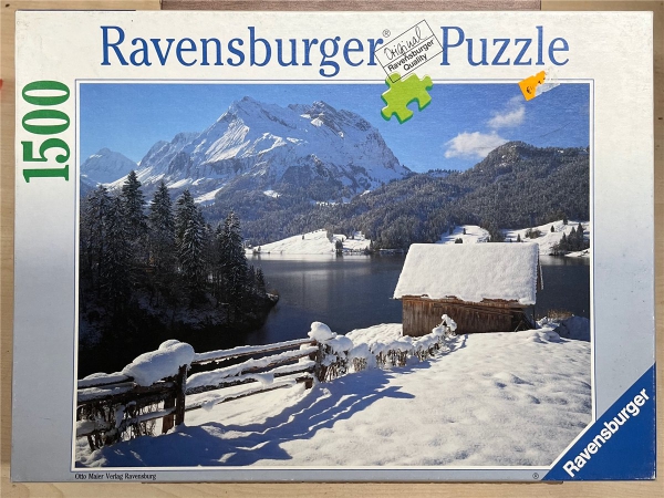 1500 Pieces Jigsaw Puzzle, RAVENSBURGER, "Bergsee im Winter"