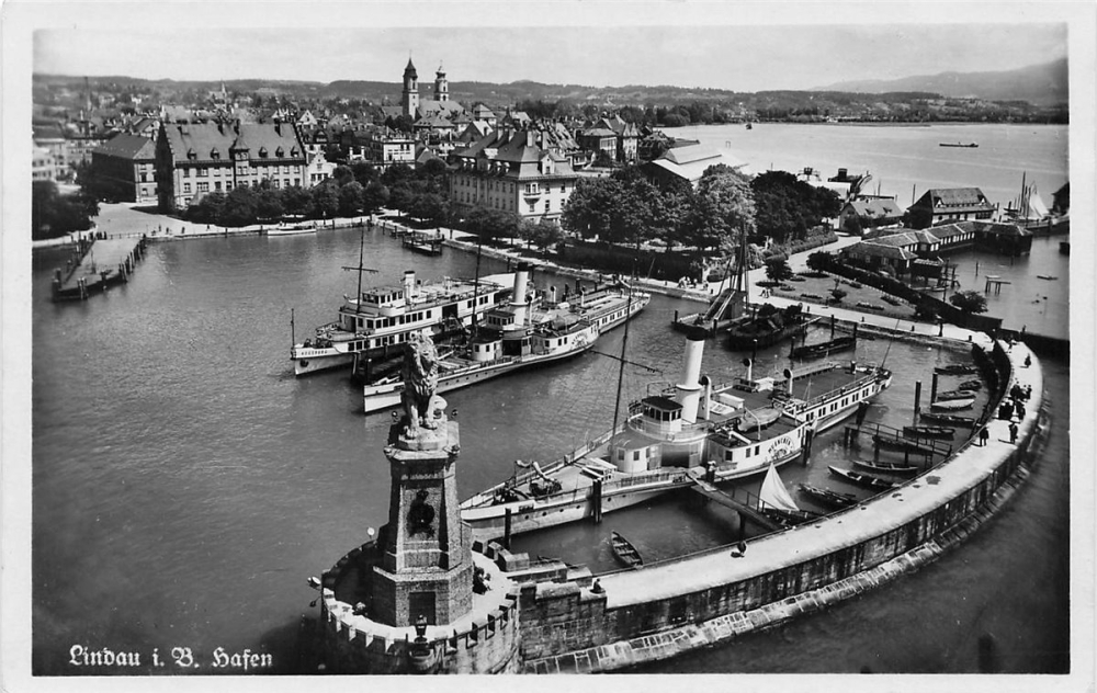 AK Lindau (88131) Lindau - Der Hafen, n. gelaufen