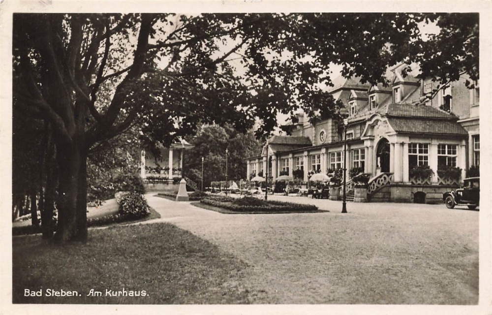 AK Bad Steben (95138) Bad Steben - Am Kurhaus, gelaufen