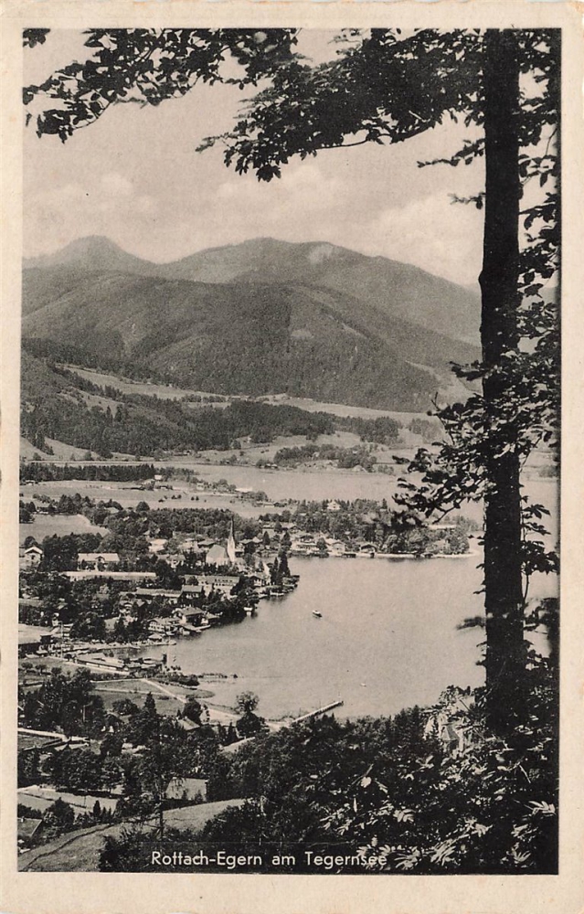 AK Rottach-Egern (83700) Ortsansicht, gelaufen am 06.08.1941 (Rottach-Egern)