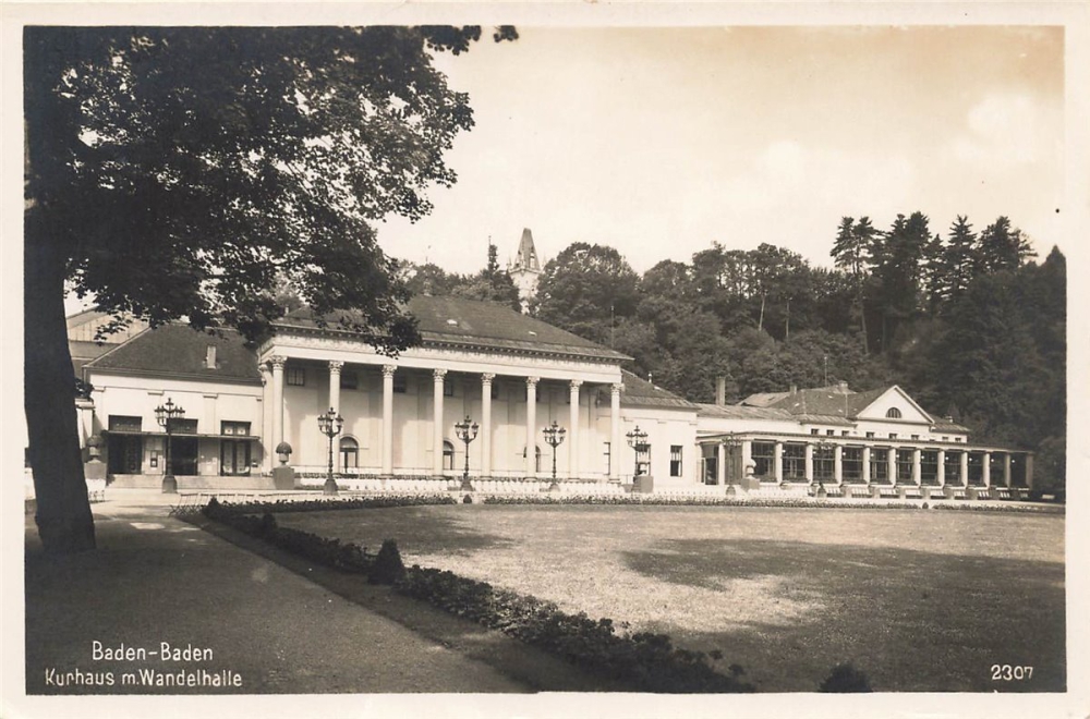 AK Baden-Baden (76530) Kurhaus m.Wandelhalle, n. gelaufen