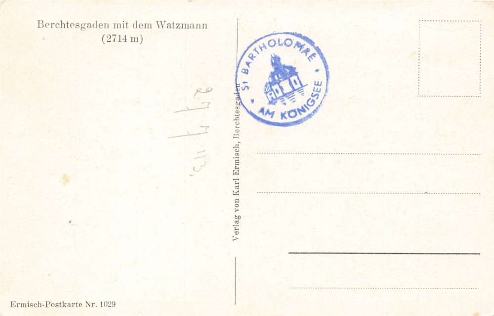 AK Berchtesgaden (83471) Ortsansicht, n. gelaufen