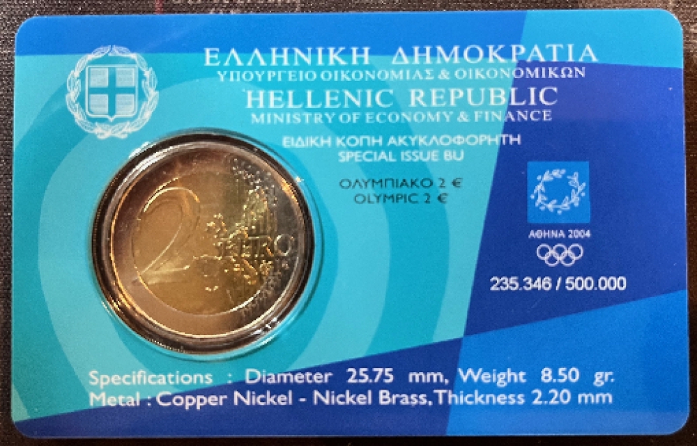 CoinCard Griechenland - 2004 - "Olympic  Games"