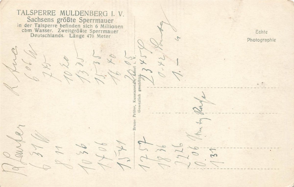 AK Muldenberg (08223), Talsperre Muldenberg, n. gelaufen