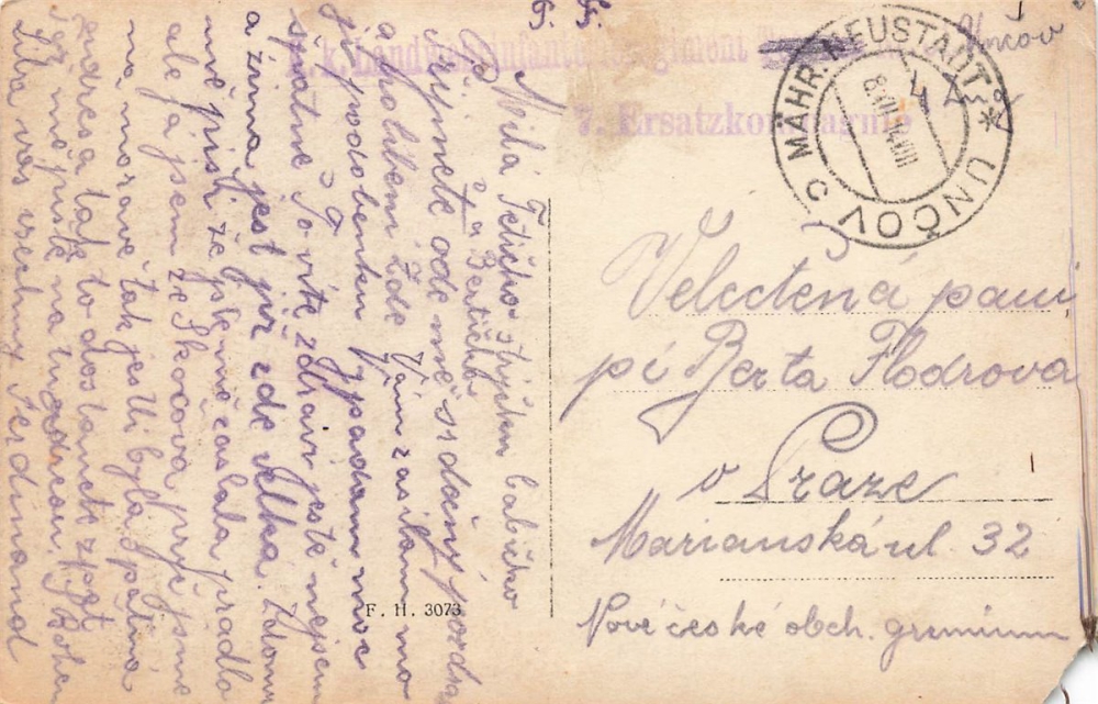 AK Östreich - Ungarischer Offizer, 1. Weltkrieg , gelaufen 08.11.1914