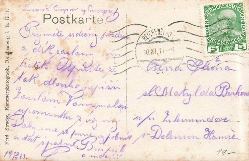 AK Soldatenkompanie (460 01),Feldpost , gelaufen am 10.06.1911