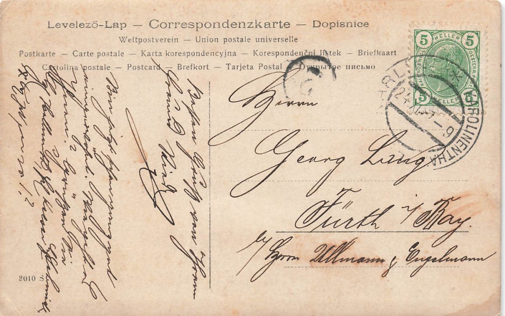 AK Osterreich / Ungarische Arnmee, Offizierskarte, gelaufen