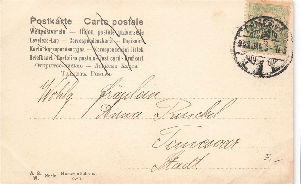 AK Künstlerkarte, Öst./ Ung. Armee, "Gilt es Abschied zu nehmen...", gelaufen