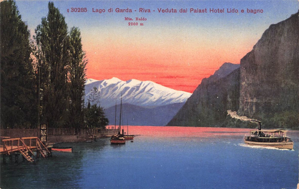 AK Salo (I-24100), Lago di Garda, Sao - Panomama, n.gelaufen