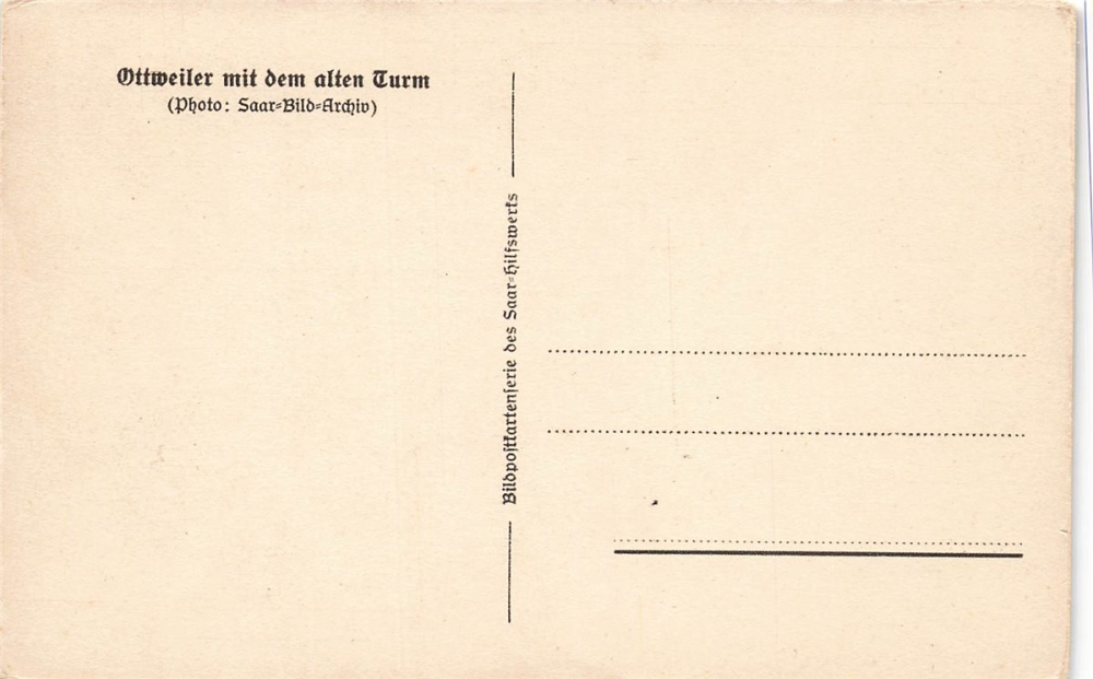 AK Ottweiler (66564), Ottweiler mit dem alten Turm, n. gelaufen
