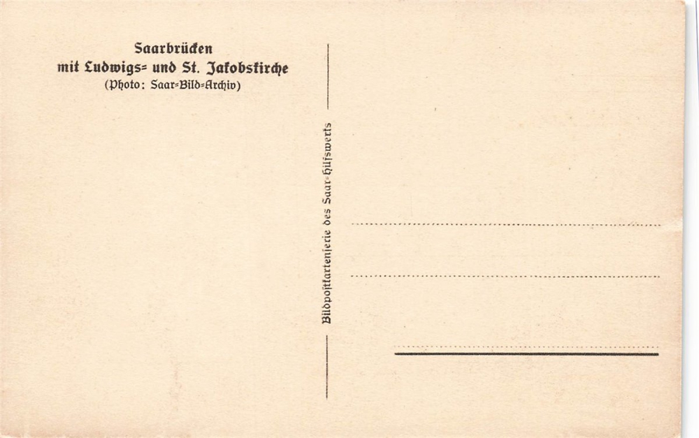 AK Saarbrücken (66111), Saarbrücken mit Lud. u. St.Jatobsk., n. gelaufen