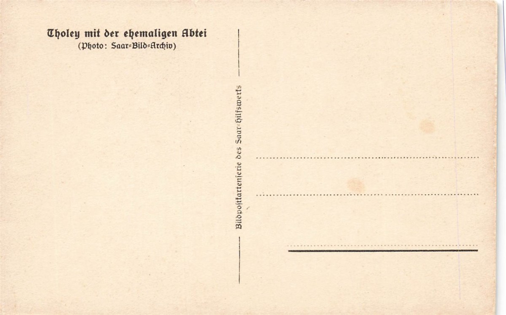 AK Tholey (06853) Throley mit der ehemaligen Abtei, n. gelaufen