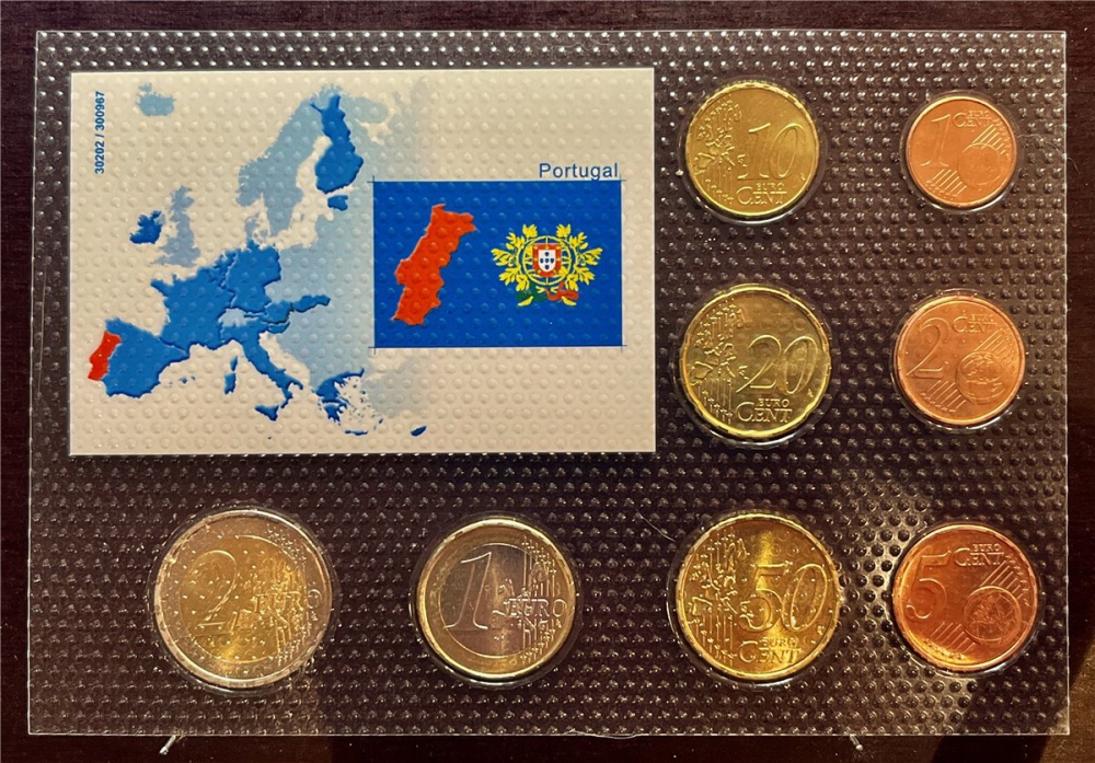 KMS - Portugal 2002 - EURO-Motivsatz - ("auf Folie verschweißt")