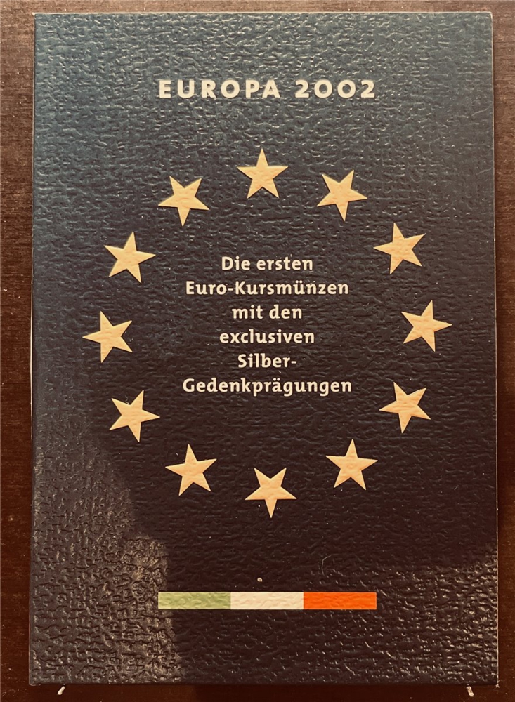 KMS - Italien 2002 - KMS-Satz, "Die ersten Euromünzen", ("ungeöffnet")
