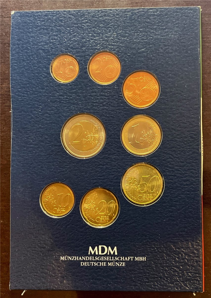 KMS - Italien 2002 - KMS-Satz, "Die ersten Euromünzen", ("ungeöffnet")