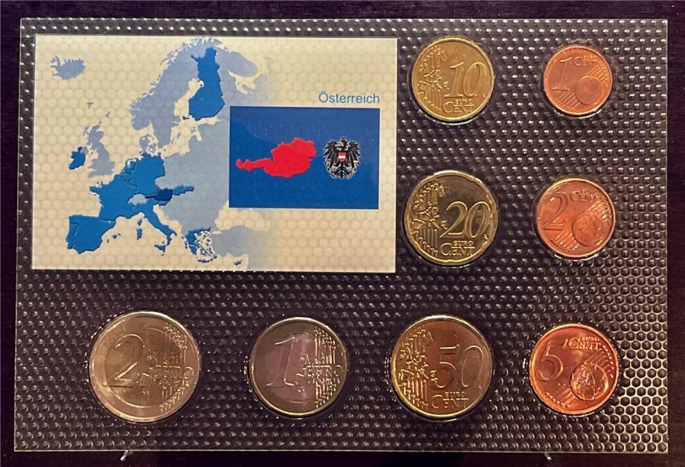 KMS - Österreich 2004 - EURO-Motivsatz - ("auf Folie verschweißt")