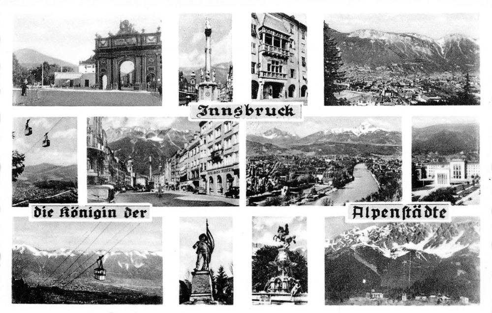 AK Innsbruck (6010), Mehrbildkarte von Insbruck, n. gelaufen