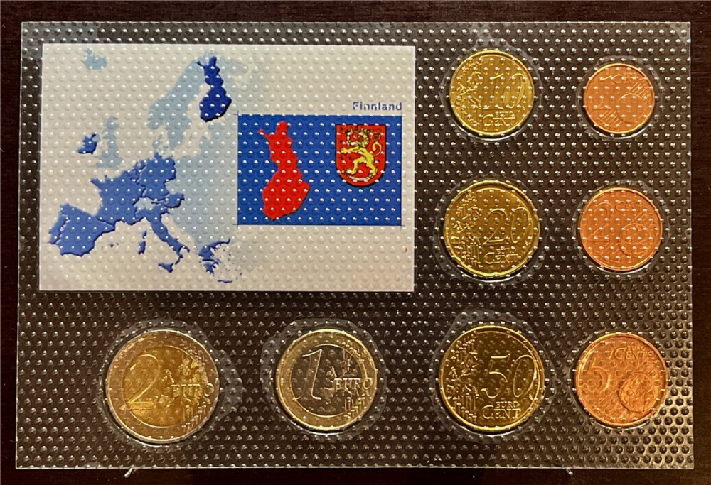KMS - Finnland 2008 - EURO-Motivsatz - ("auf Folie verschweißt")