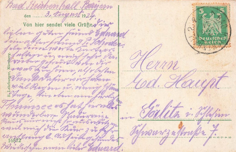 AK Bad Reichenhall (83435), Der Tumsee, gelaufen