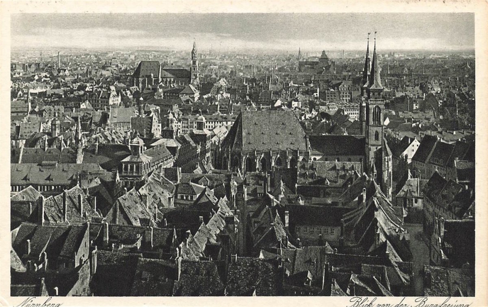 AK Nürnberg (83435), Blick von der Burgfreiung, n. gelaufen