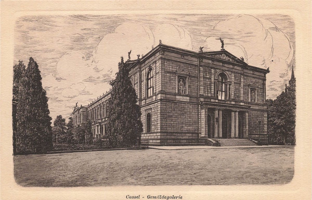 AK Kassel (34117), Gemäldegalerie, n. gelaufen