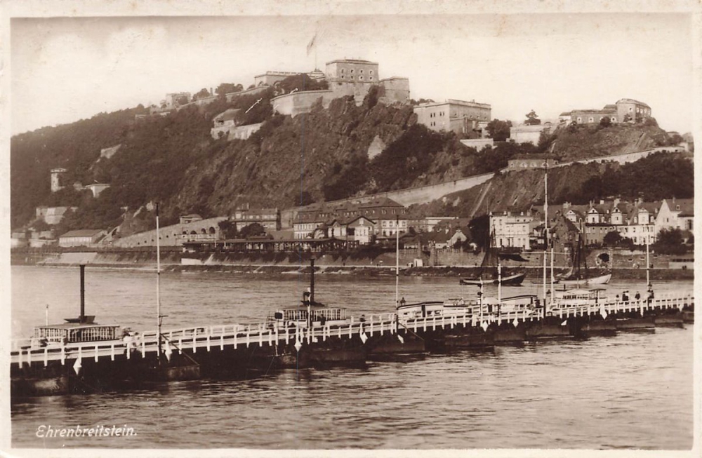AK Koblenz (56068), Ehrenbergstein, n. gelaufen