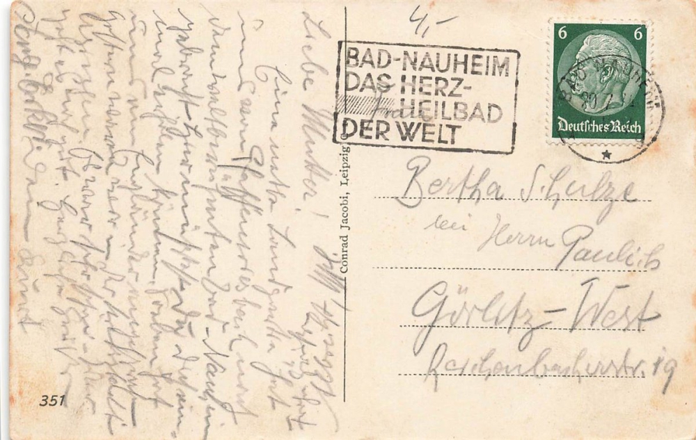 AK Bad Nauheim (61231), Die drei Sprudeln, gelaufen 20.07.1937