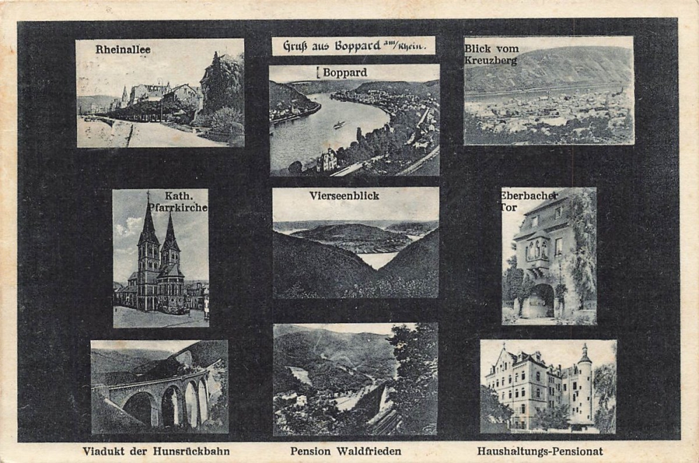 AK Boppard (56154), Mehrbildkarte , gelaufen