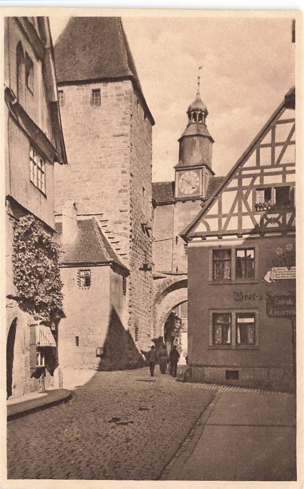 AK Rothenburg ob der Tauber (91541), Inneres Rödertor,  n. gelaufen