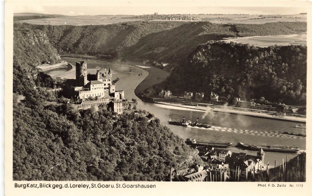 AK Sankt Goarshausen (56346),Burg Kratz,  n. gelaufen