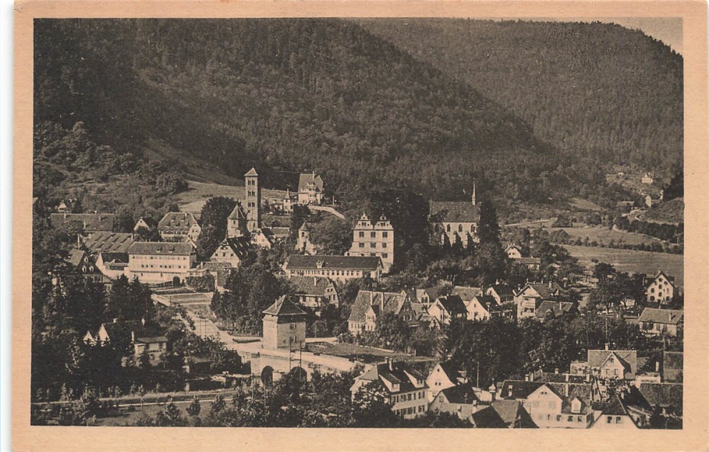 AK Hirsau (75365), Hirsau - Ortsansichtl, n. gelaufen