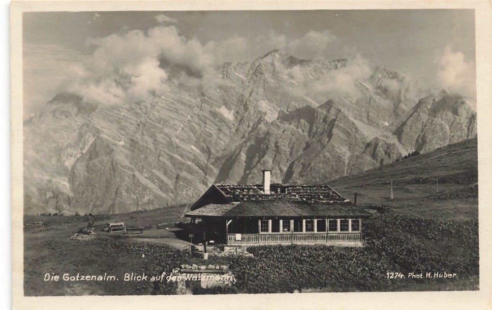 AK Schönau am Königssee (83471), Die Gotzenalm, n. gelaufen