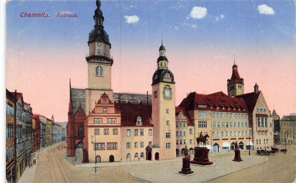 AK Chemnitz (09111), Rathaus, n.gelaufen