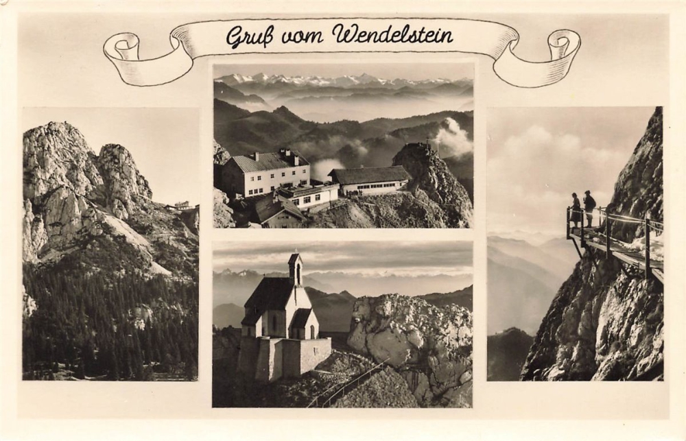 AK Bayrischzell (83735), Gruß vom Wendelstein, n. gelaufen