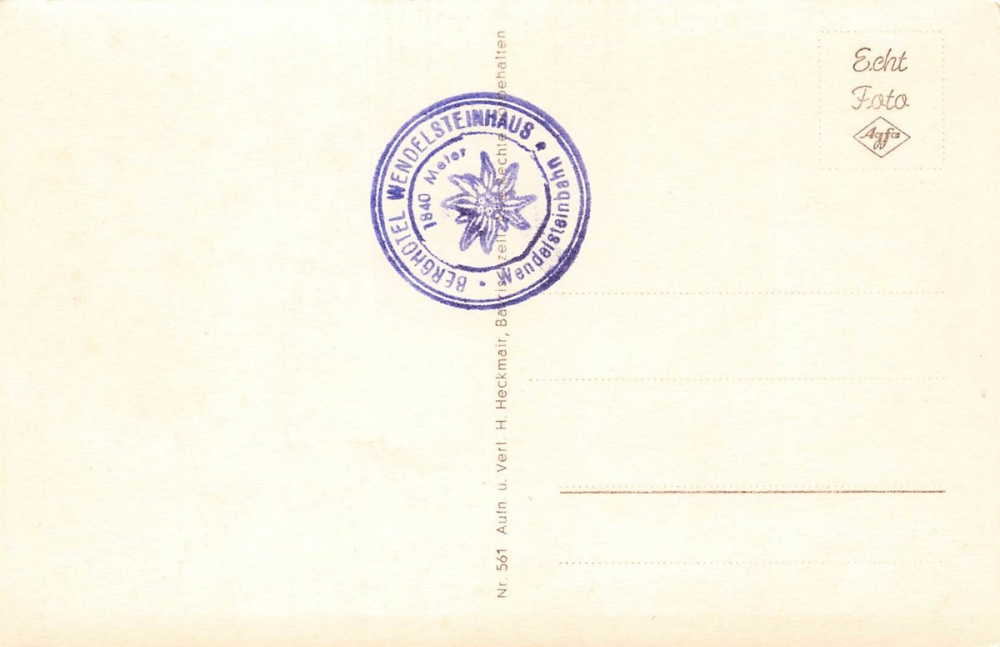 AK Bayrischzell (83735), Gruß vom Wendelstein, n. gelaufen