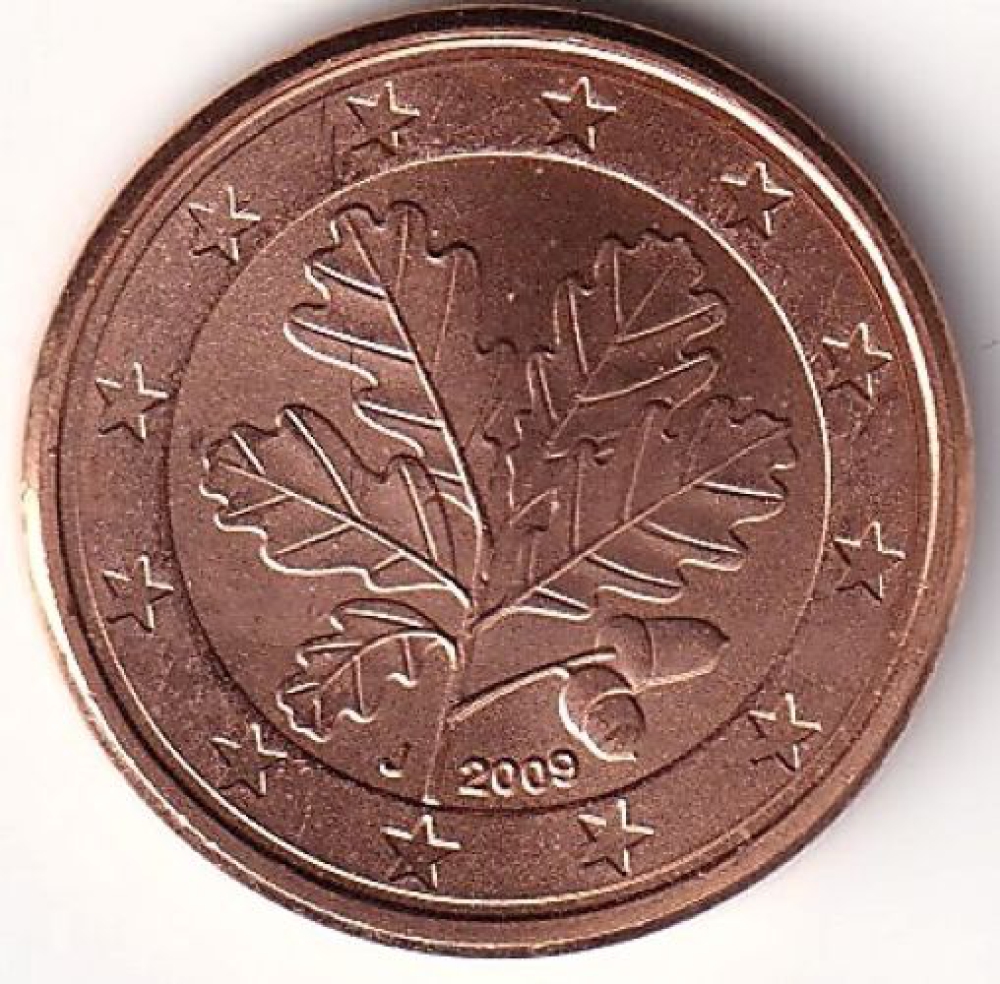 1 Cent Münze Deutschland - 2009 / -J-