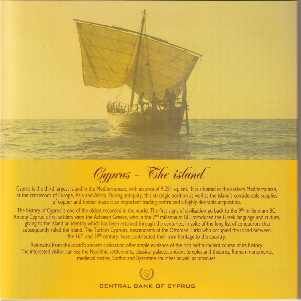 KMS - Zypern 2008 - 1 Cent - 2 Euro im Folder