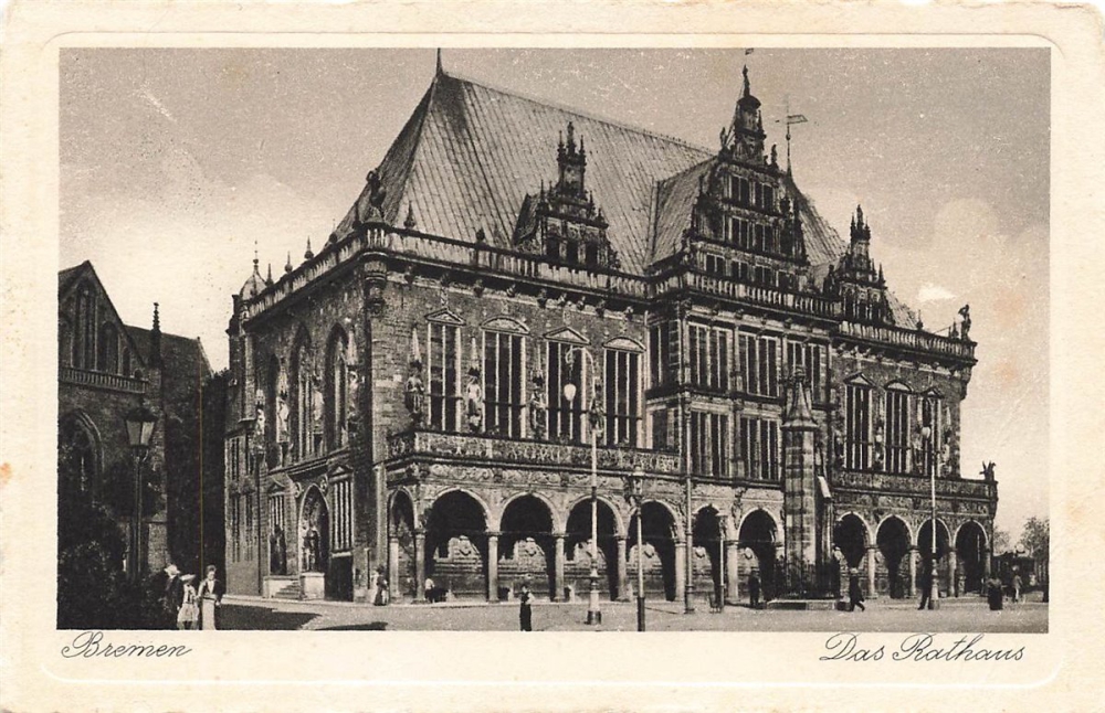 AK Bremen (28195), Das Rathaus, n. gelaufen