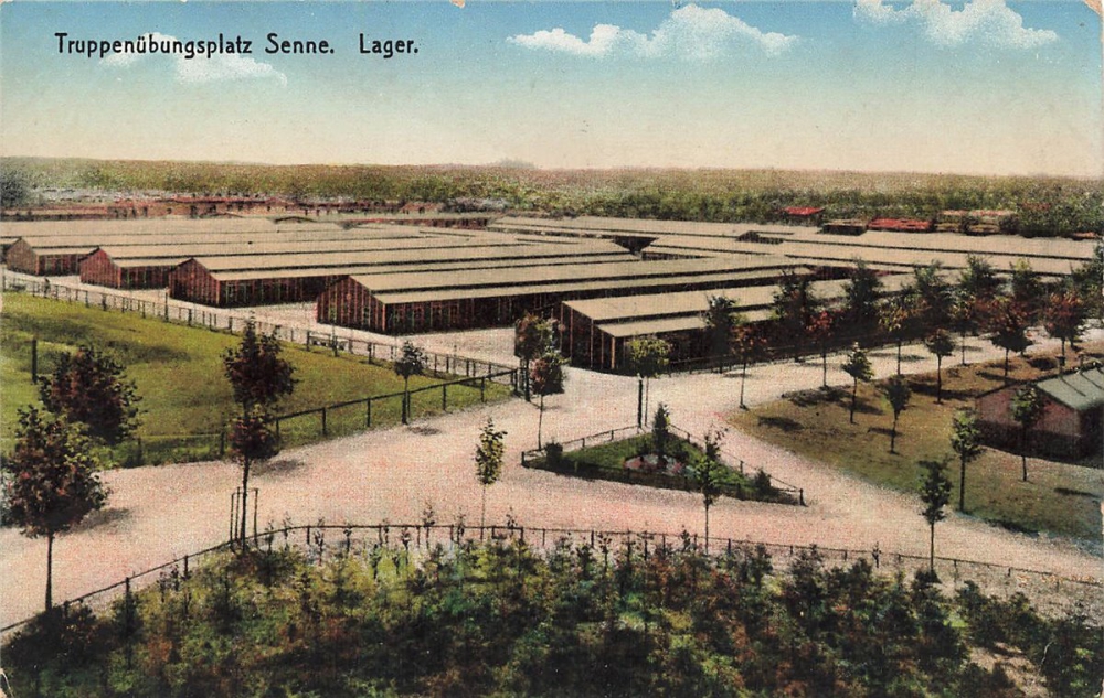AK Sennestadt (33689 )Truppenübungsplatz Senne, Lager, Feldpost, gelaufen am 17.11,1915 (Sennelager)