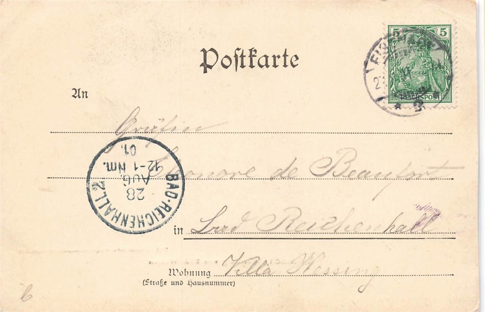 AK Eisenach (99817) Wartbyrg von Sud - Westen, gelaufen am 28.08.1912 (Bad Reichenhall)