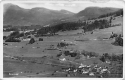 AK Kranzegg (87549) Kranzegg. bayr. Allgäu 875 m, gelaufen am 28.07.1943 (Kranzegg)