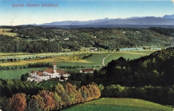 AK Schäftlarn (82067) Jsartal: Kloster Schäfflarn, gelaufen (n. zuerkennen)